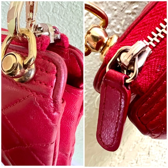 👑✅PRICE FIRM✅ AUTHENTIC Chanel Red Boy Lambskin Clutch - Picture 15 of 17